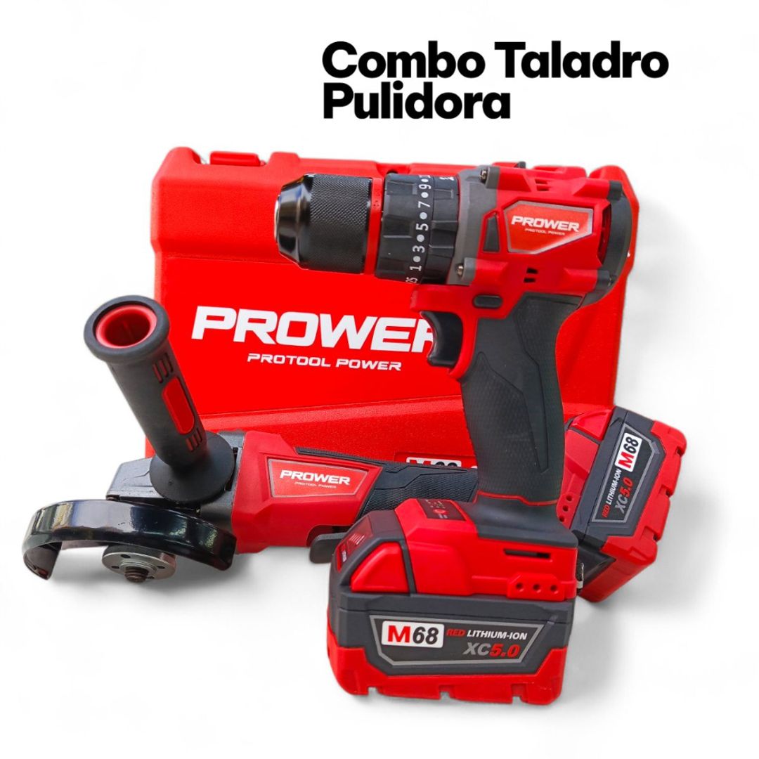 COMBO TALADRO Y PULIDORA TAPU68R