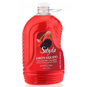 Imagen del producto  X.  JABON LIQUIDO ANTIBACTERIAL SIBYLA FRUTOS ROJOS X 3.785 ML