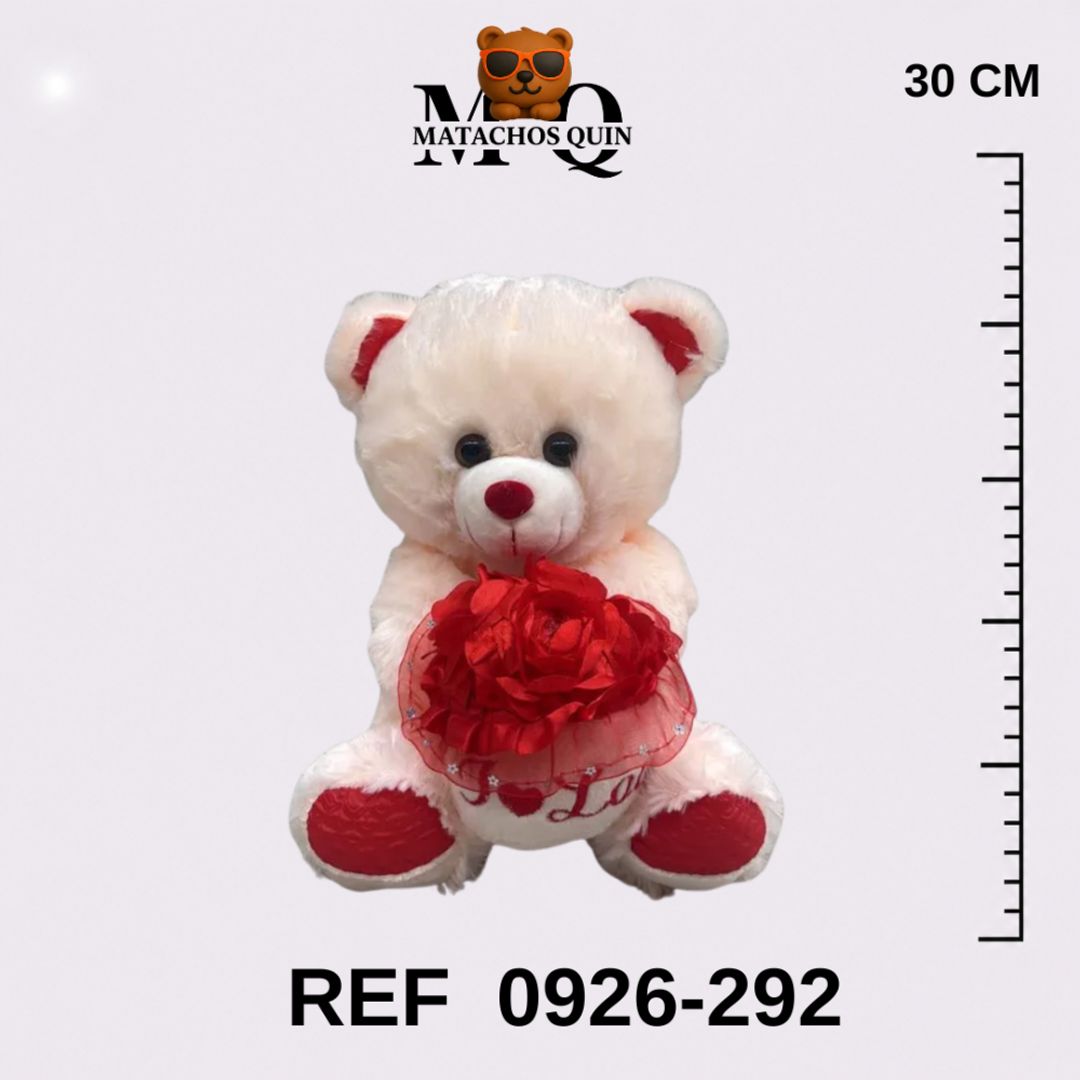 OSO SURTIDO CON BOUQUET DE ROSAS