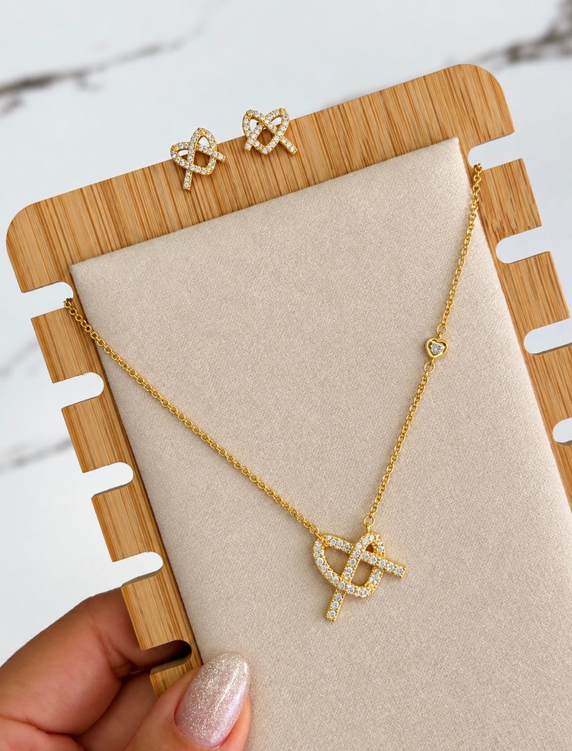 Cadena set topo corazon 