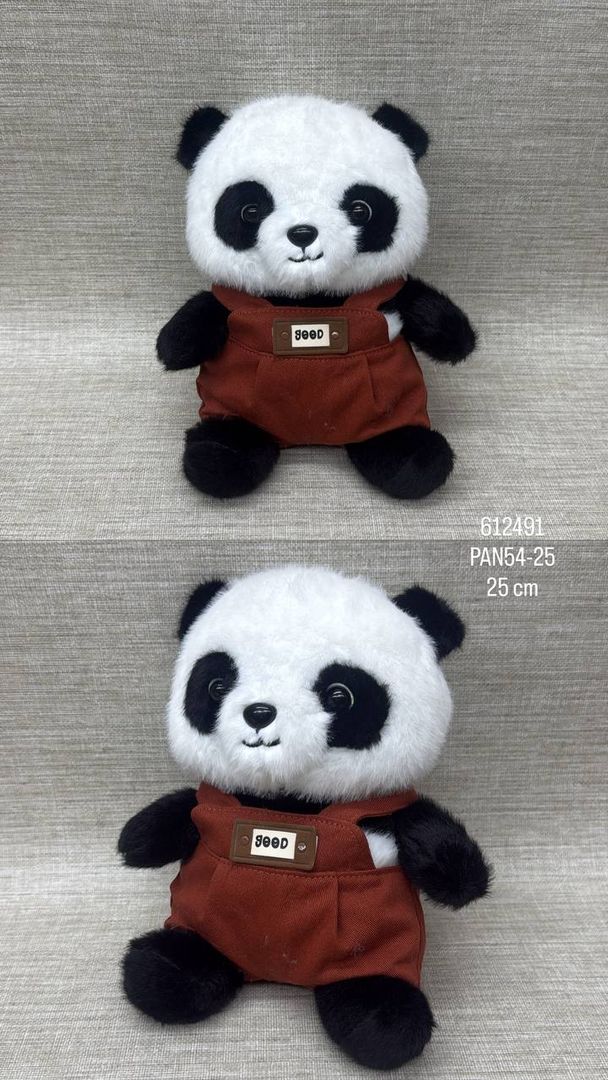 PANDA CON BRAGA DE 25 CM 