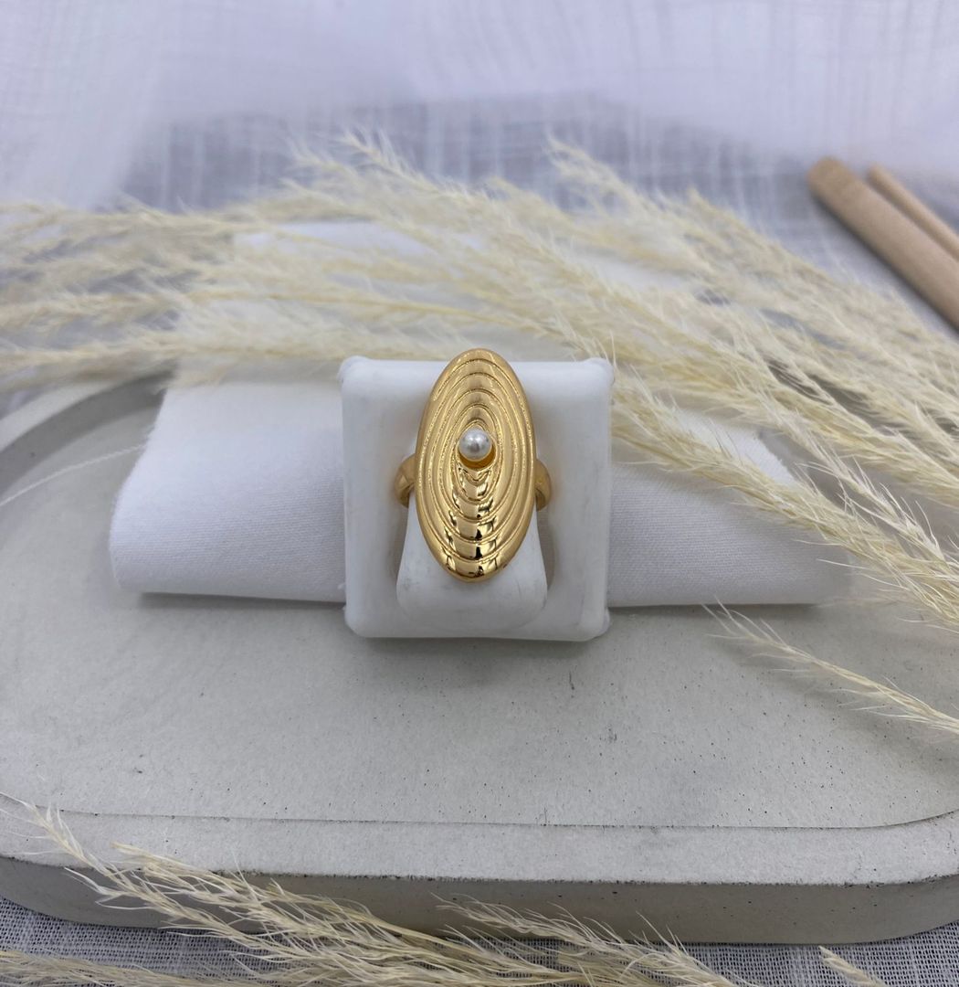 Anillo chuncky, oro rosa, covergold 