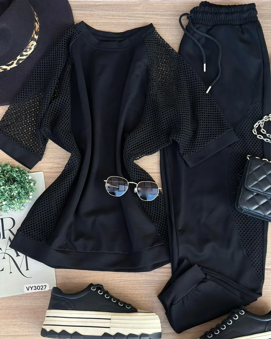 SET BLUSA MAYA LATERALES Y PANTALON VY3027