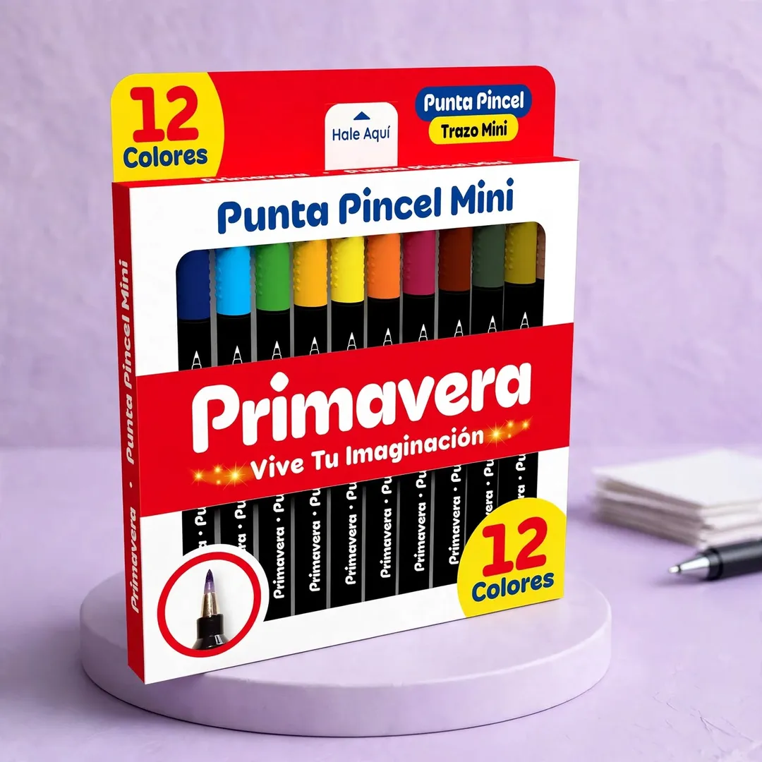 PLUMÓN PUNTA PINCEL MINI PRIMAVERA