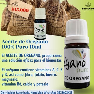 Imagen del producto Aceite Orégano  Puro Colombiano