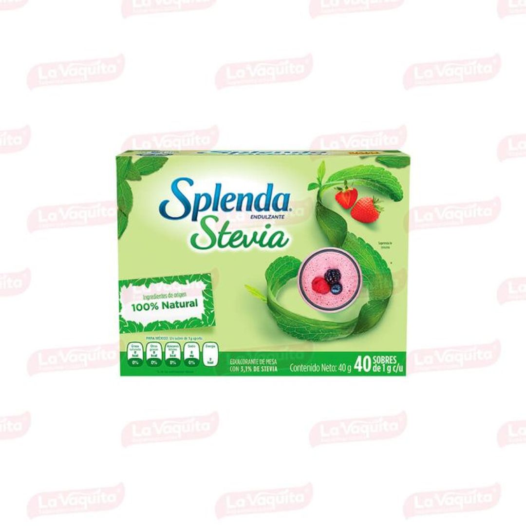SPLENDA NATURAL STEVIA*40SOBRES