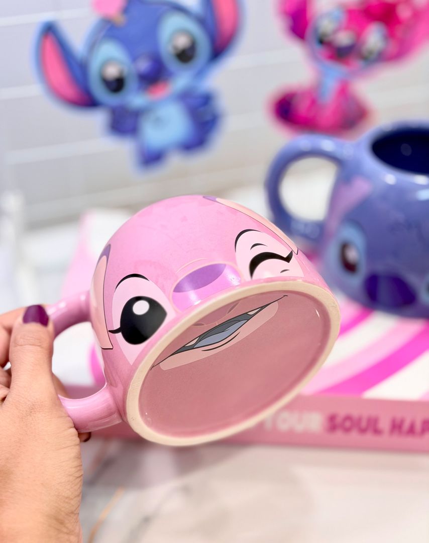 MUG QNGELA Y STITCH 