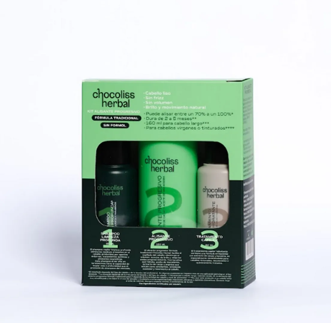 Kit de 160 ml alisante (Paso 1: 80ml + Paso 2: 160ml + Paso 3: 80ml) formula tradicional 