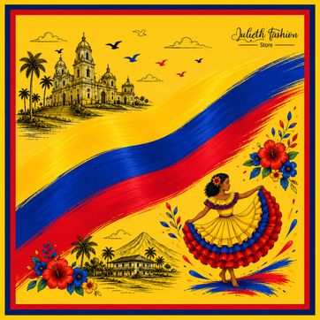 PAÑOLETA PREMIUM 70cmx70cm COLOMBIA DISEÑO 5 - imagen 1