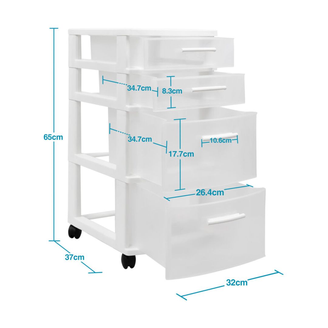 GAVETERO MODULAR ECLYPSE 4 NIVELES NEGRO MQ