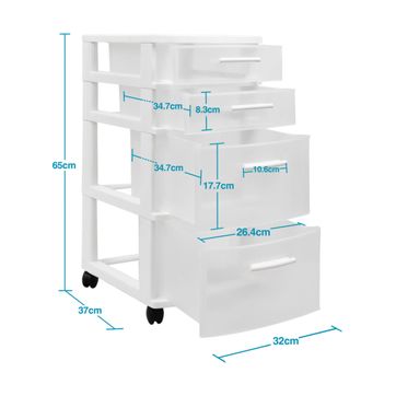 GAVETERO MODULAR ECLYPSE 4 NIVELES NEGRO MQ - imagen 3