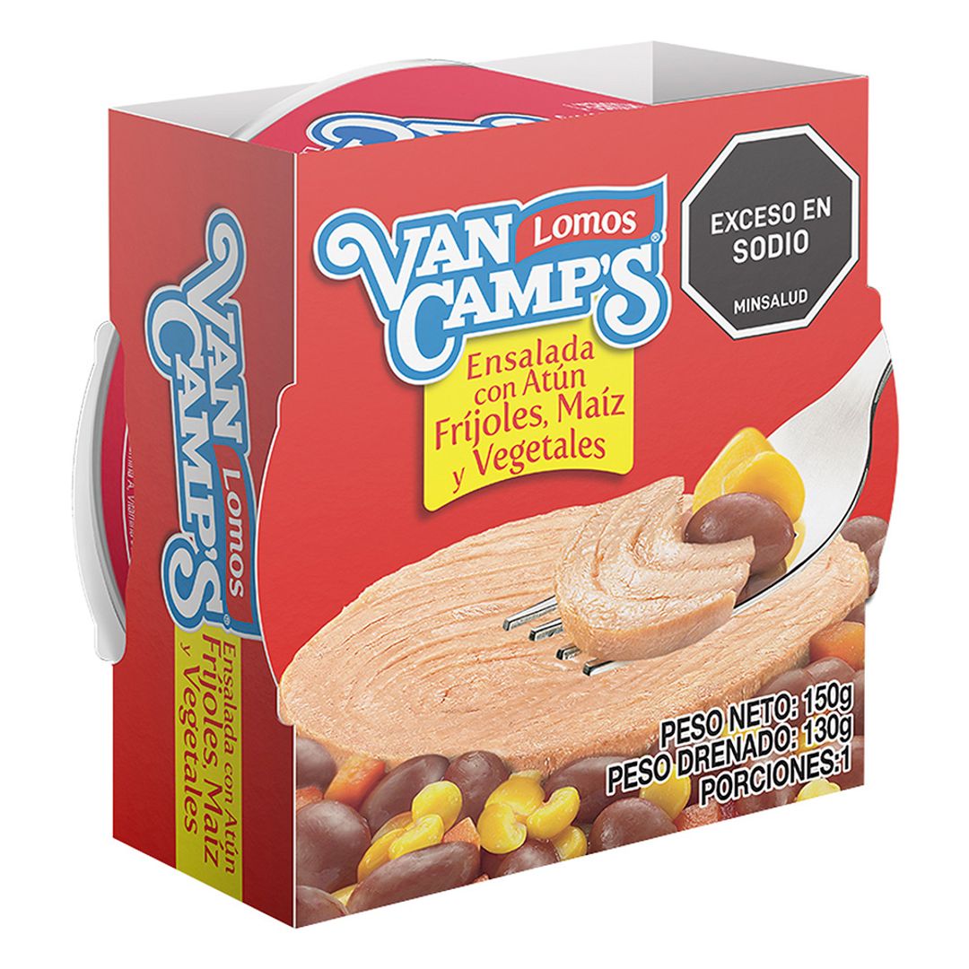 ATUN FRIJOLES Y MAIZ VAN CAMPS*150G