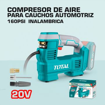 Imagen del producto COMPRESOR DE AIRE PARA CAUCHOS AUTOMOTRIZ 20V 160PSI  INALAMBRICA
