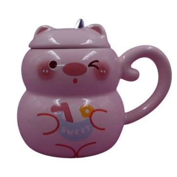 MUG CERDITO CON CUCHARA  - imagen 4