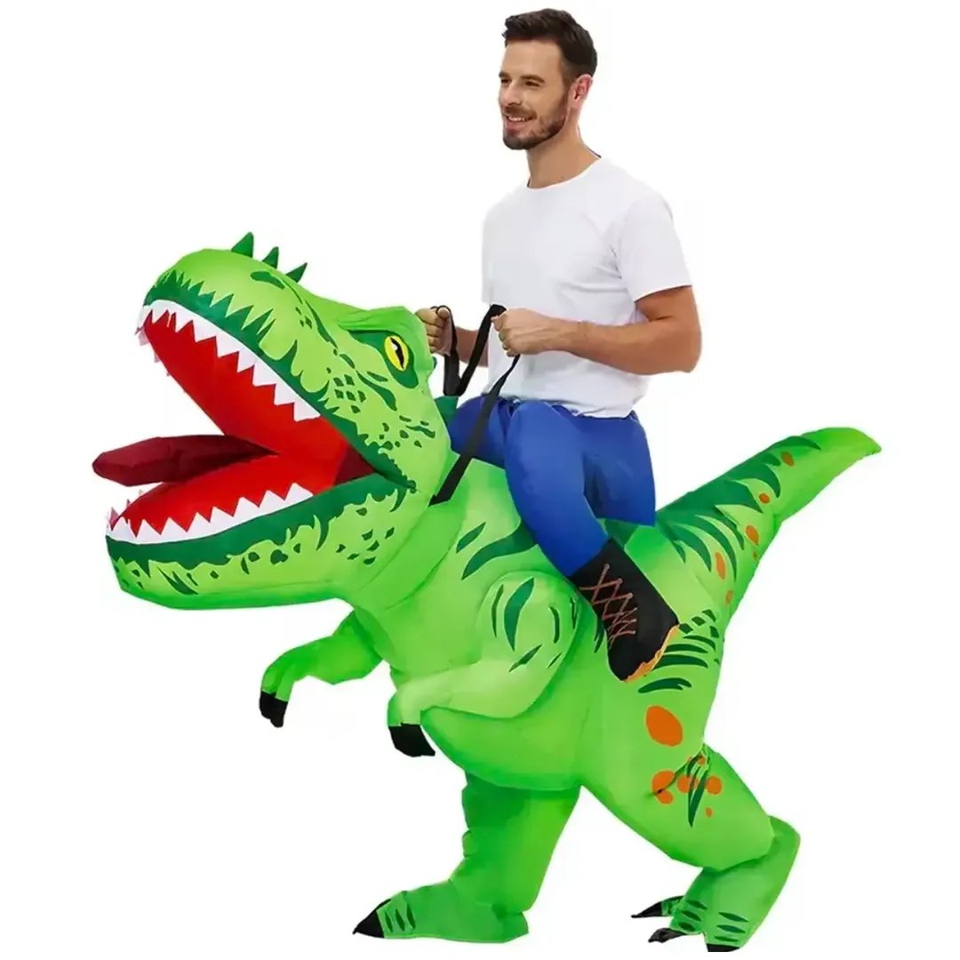 DISFRAZ INFLABLE DE DINOSAURIO REX TALLA L y M