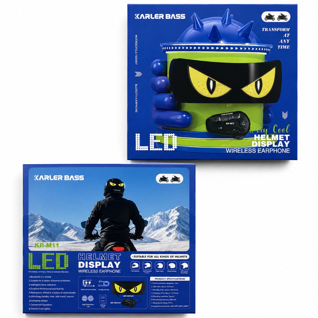 INTERCOMUNICADOR PARA CASCO KARLER BASS KR-M11 – LED