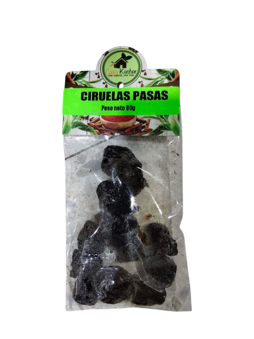 CIRUELAS PASAS CASA KASHER *80G