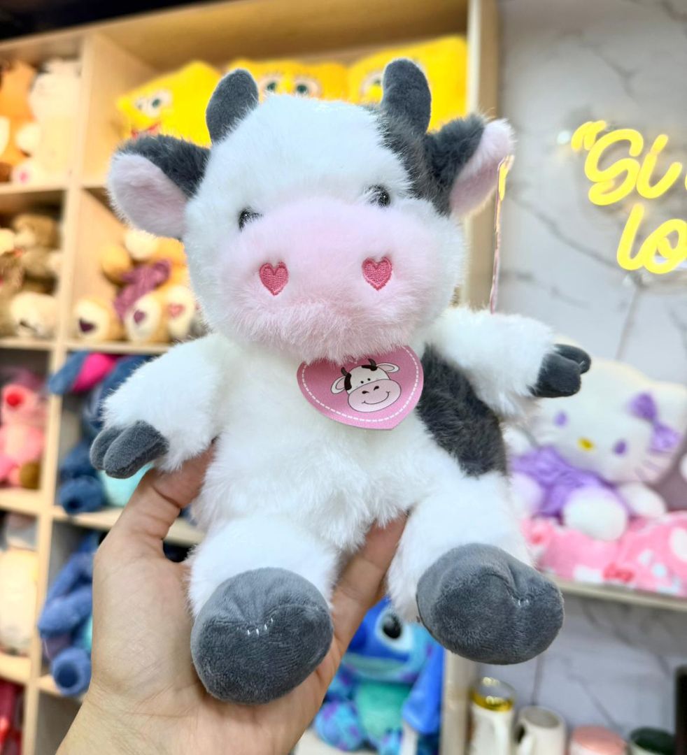 VACA CORAZON  DE PELUCHE 25cm