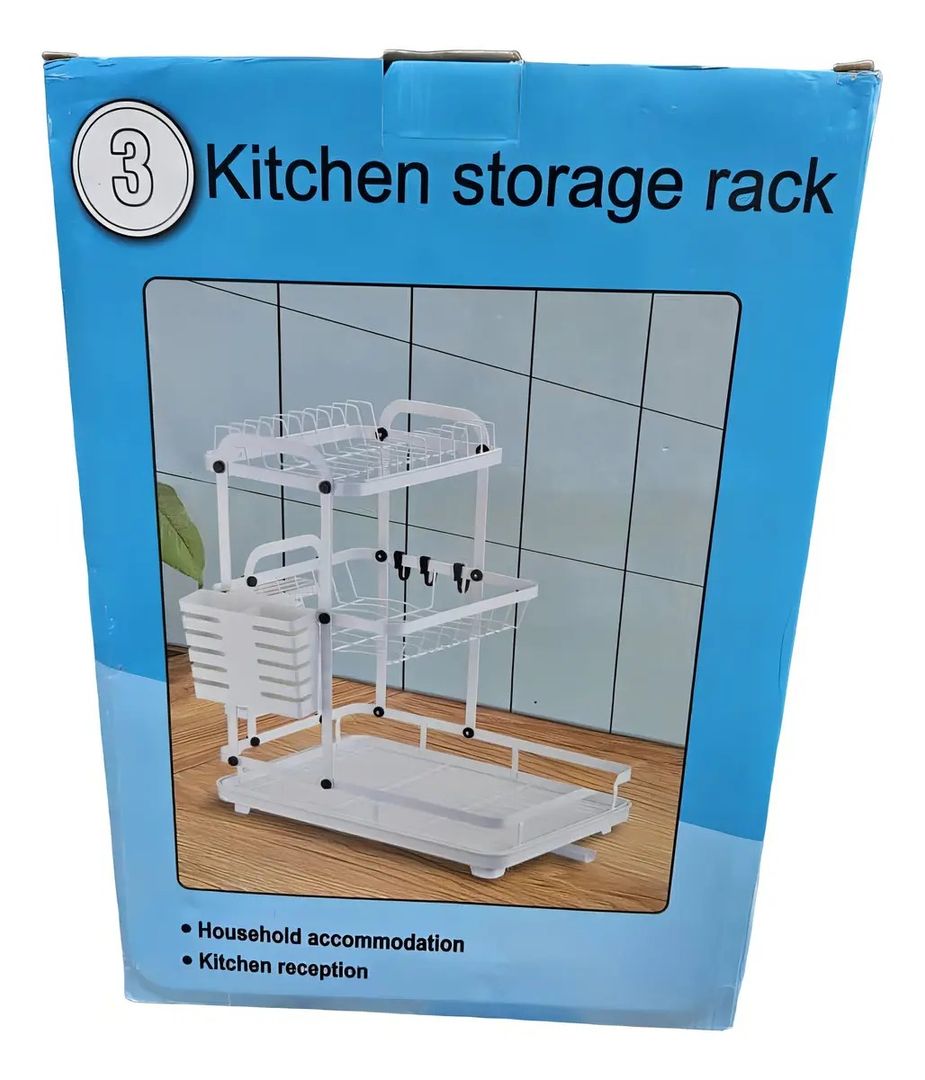 ESCURRIDOR DE PLATOS 3 NIVELES MJ-3042