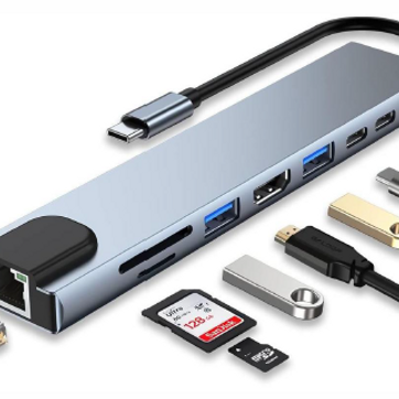 Imagen del producto HUB TIPO C 8 EN 1