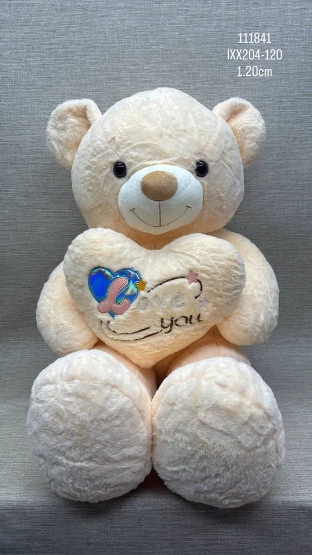 OSO PATAS LARGAS CORAZON BRILLANTE 1.20 CM