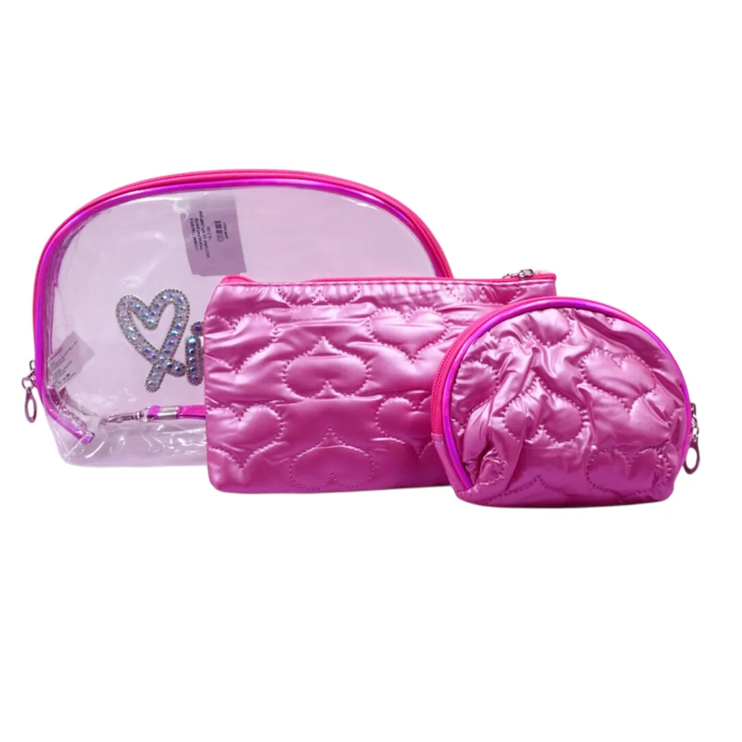 COSMETIQUERA TRANSPARENTE VICTORIA x3