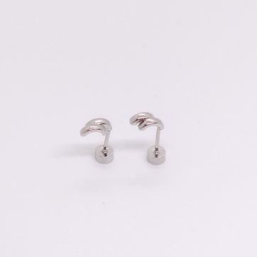 TOPO SEGURIDAD DOBLE PLATEADO RODINADO - imagen 1