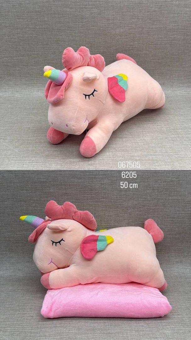 UNICORNIO CON COBIJA 50 CM