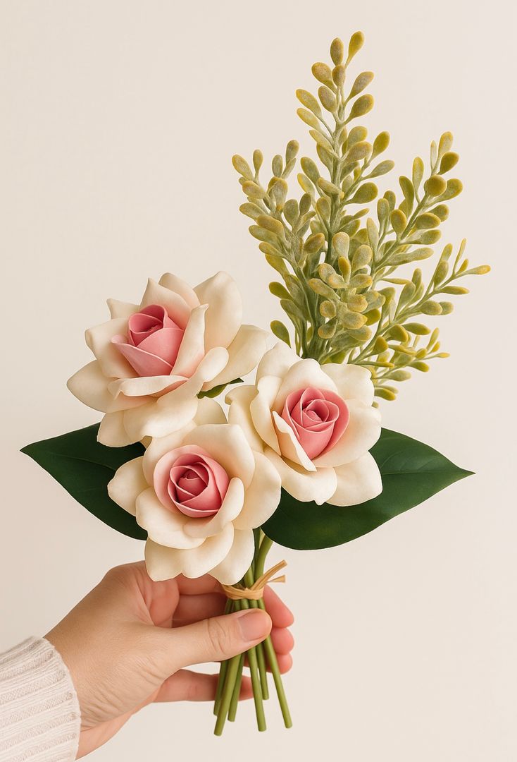 Flor y Pimpollo Rosa 