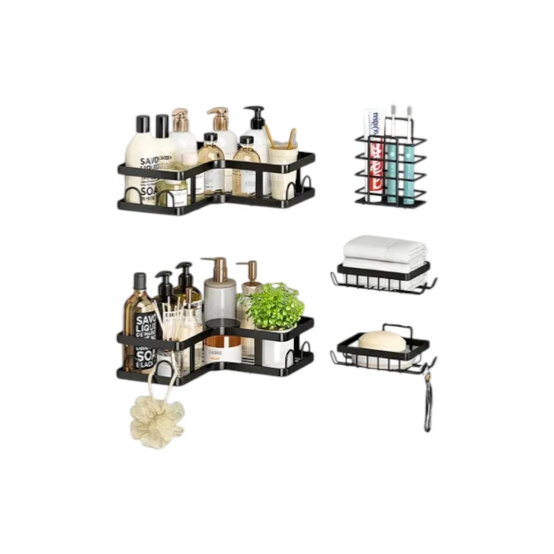 ORGANIZADOR DE BAÑO 5 PIEZAS