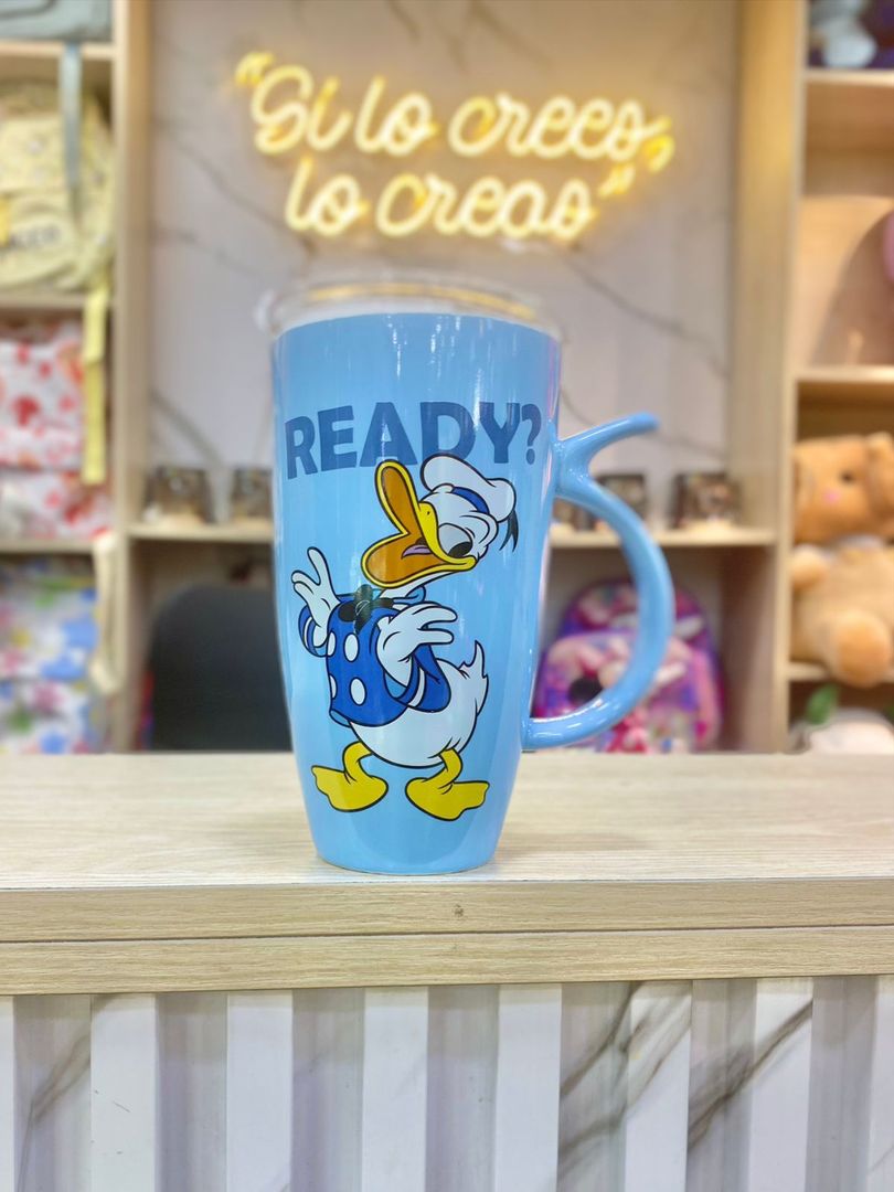 MUG TAPA PLÁSTICA MICKYE 