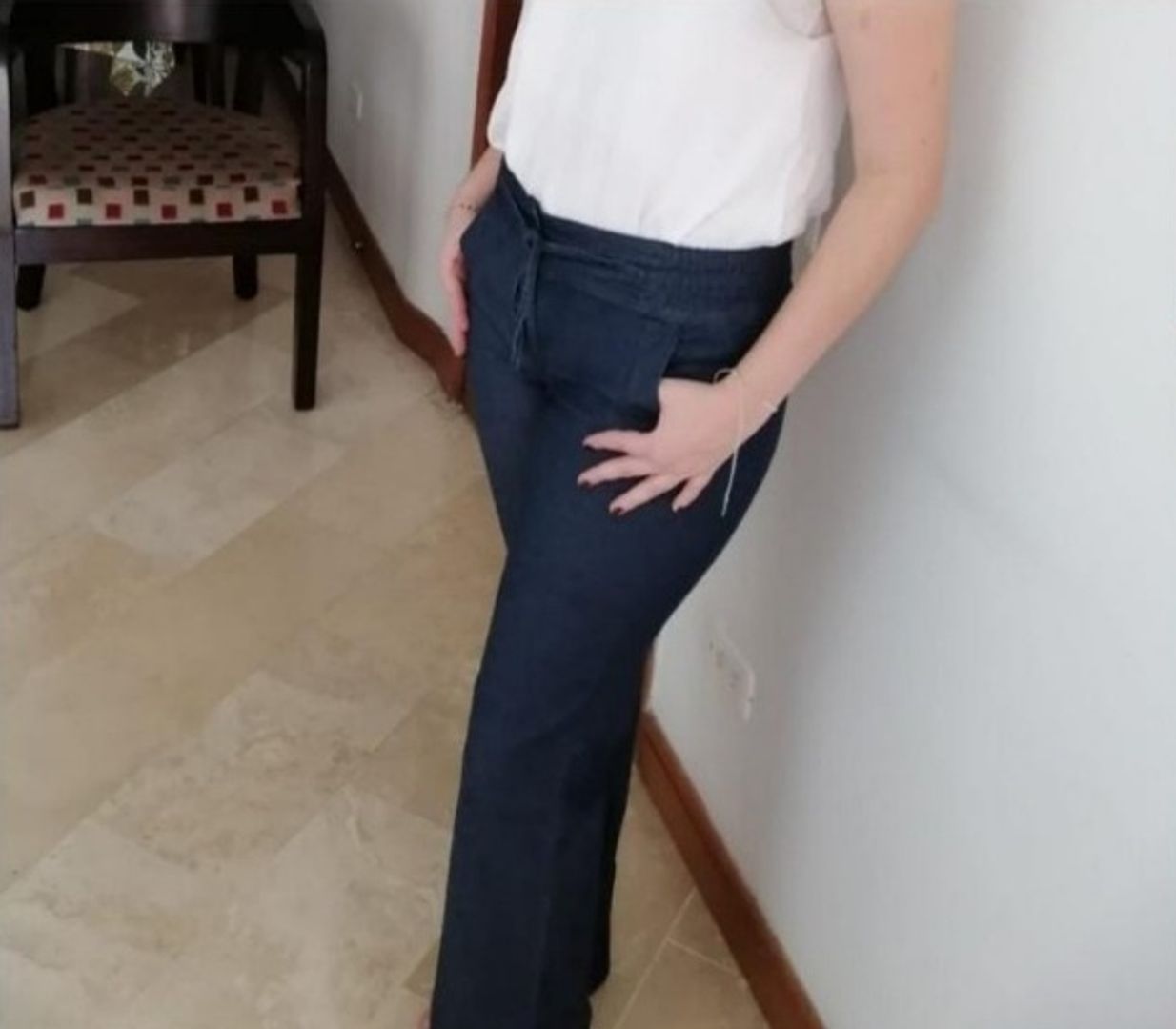 PANTALON EN CHAMBRAY