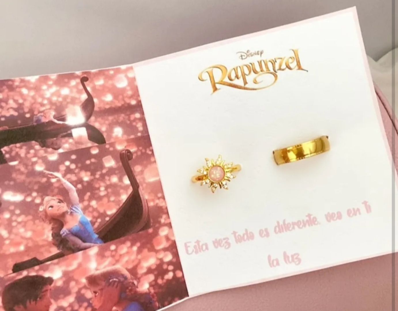 ANILLOS PAREJA SOL ROSA 