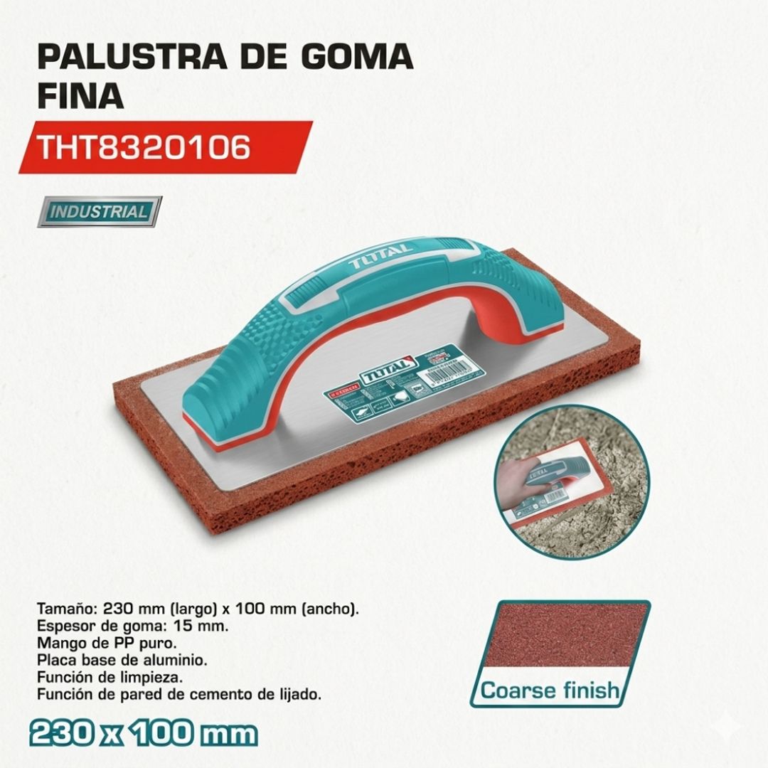 LLANA DE GOMA 230X100X15MM