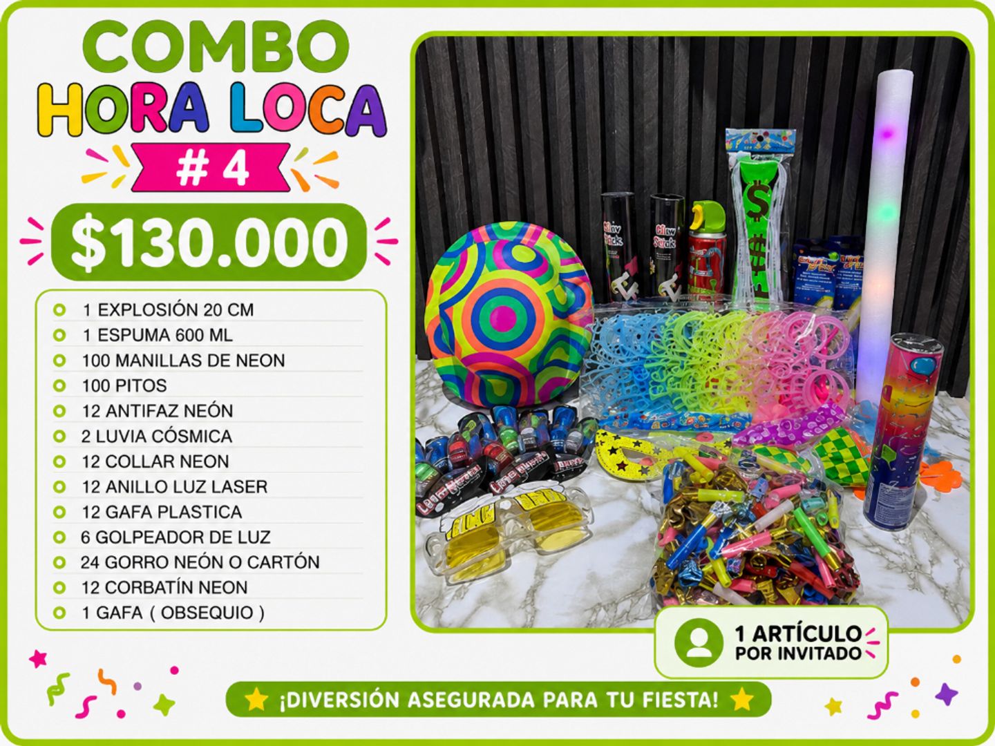 COMBO PARA 100 PERSONAS 