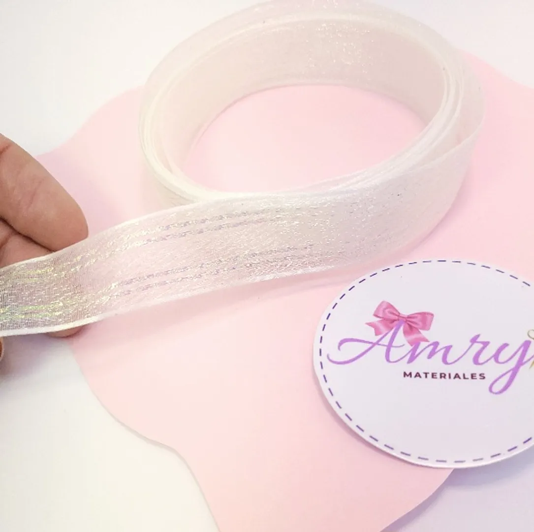 Organza 2cm Visos Blanca 