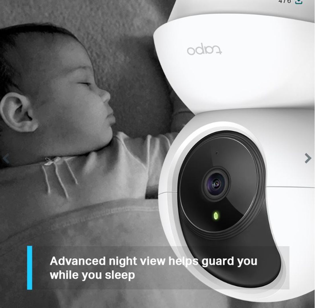 Cámara Seguridad TP-Link Wifi TAPO C200 1080P mini PTZ