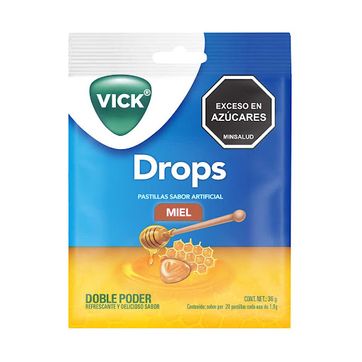 Imagen del producto VICK PASTILLA MIEL BOLSA X 20 UND