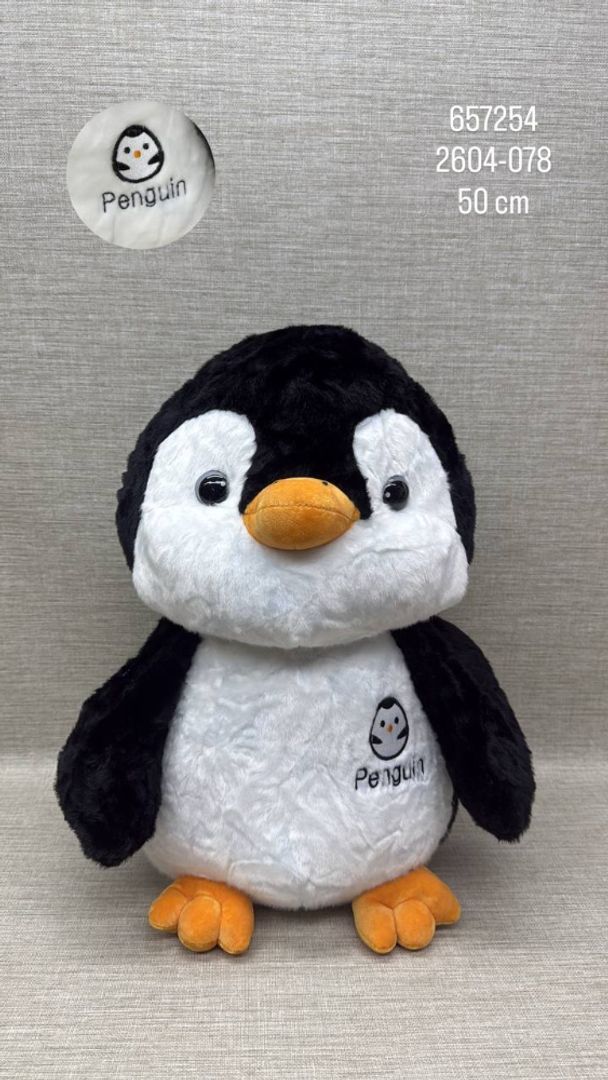 PINGUINO BORDADO DE 50 CM 