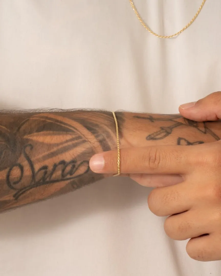 Pulsera tube rose-dorada 