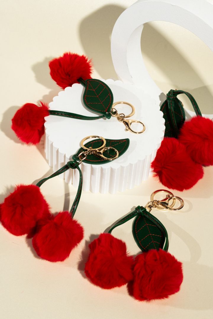 Llavero fluffy cherry 