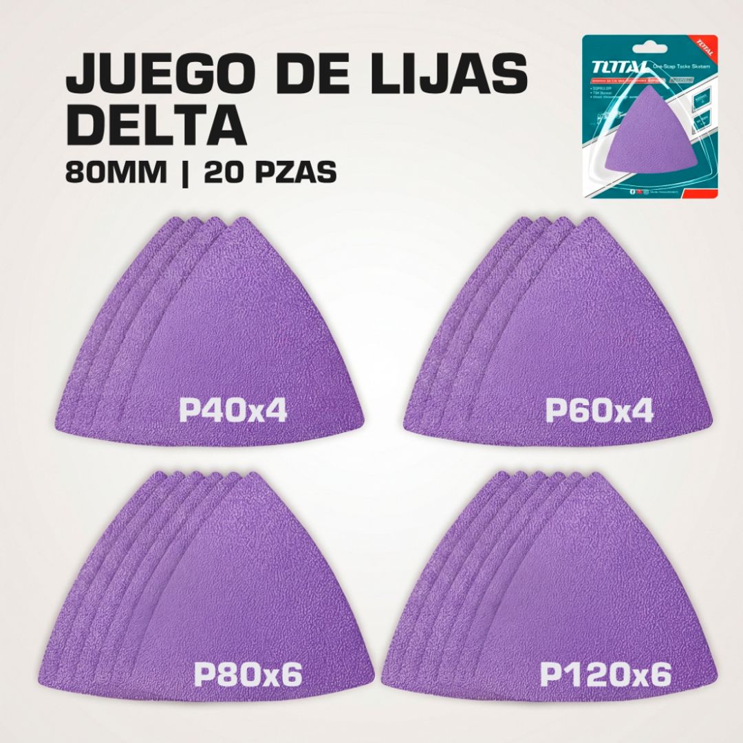LIJAS INDUSTRIALES MORADAS X 20 PZAS 80MM