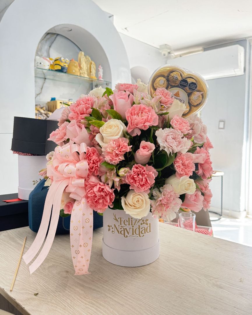 Ramo pastel con chocolates