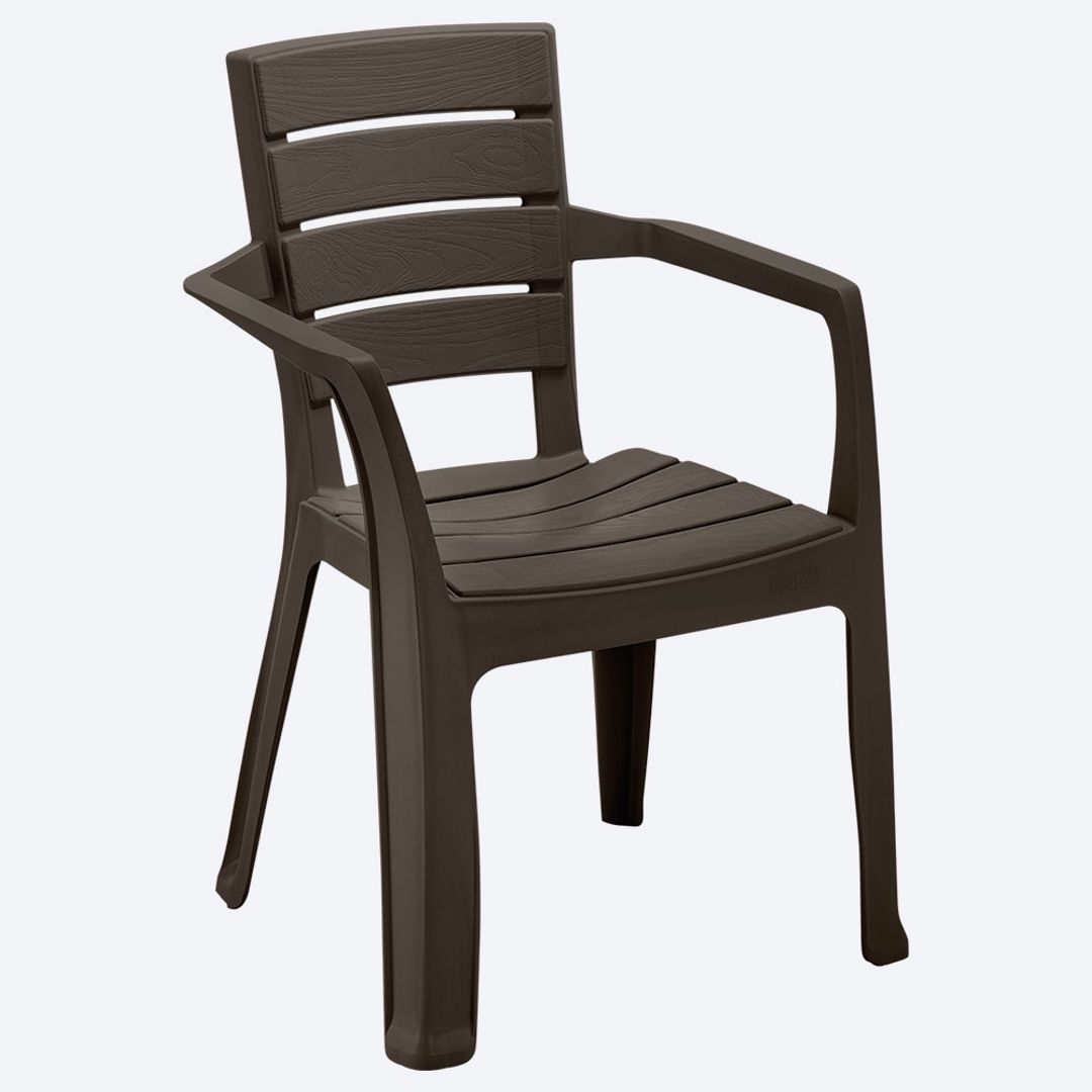 SILLA BARU CON BRAZOS MOCCA RIMAX	