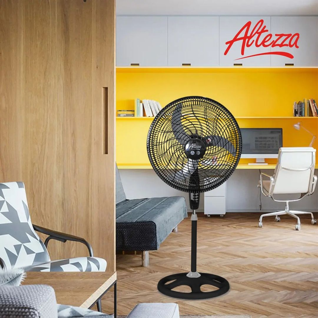 VENTILADOR ALTEZZA DE PIE BASIC BUJE NEGRO