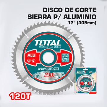 Imagen del producto DISCO DE CORTE SIERRA PARA ALUMINIO 12" 120 DIENTES