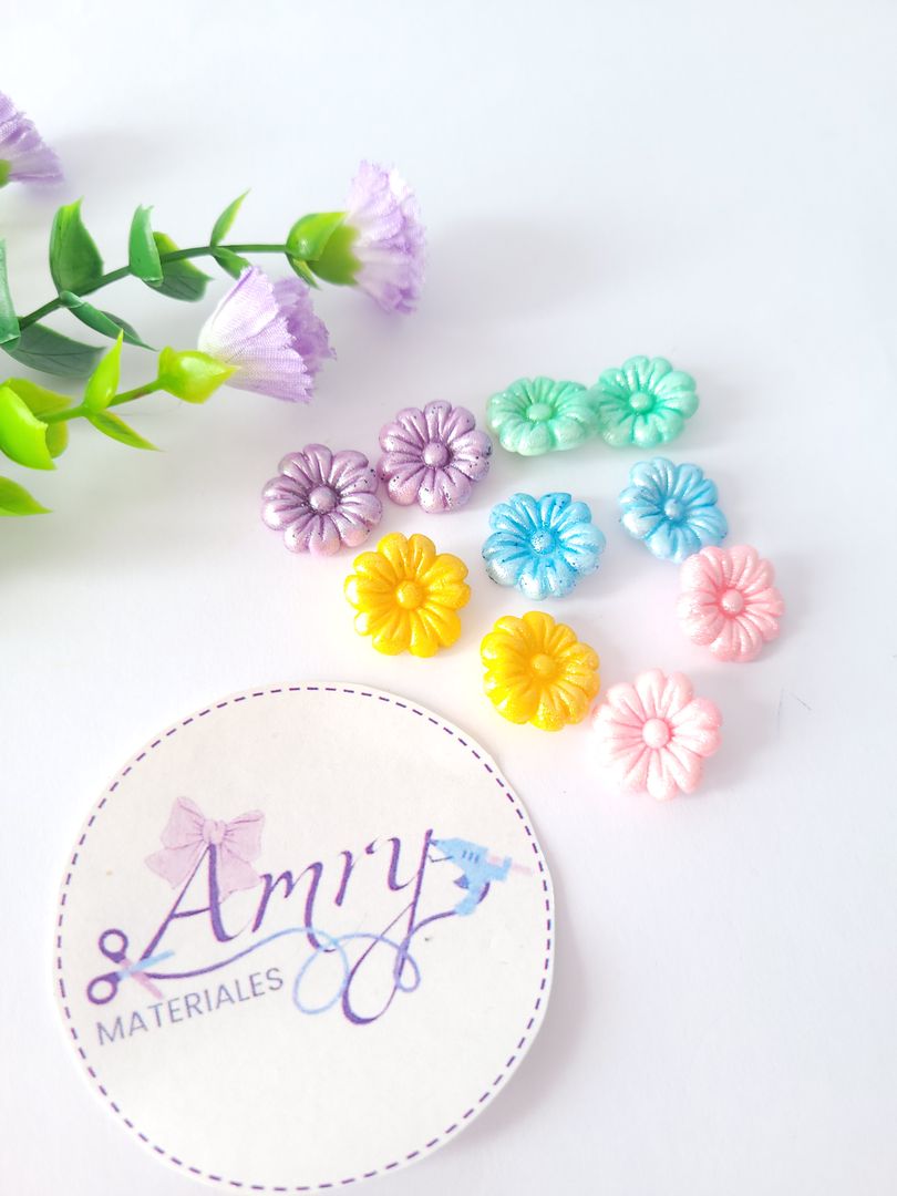 10 Flores Metalizada 