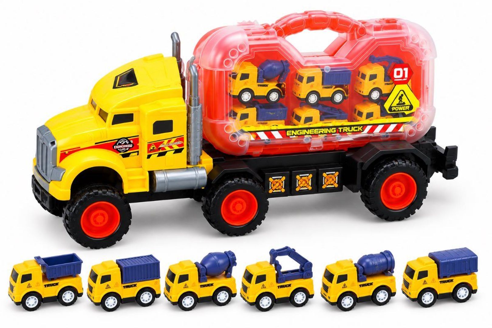 CAMION CON CARRITOS DE CONSTRUCCION 