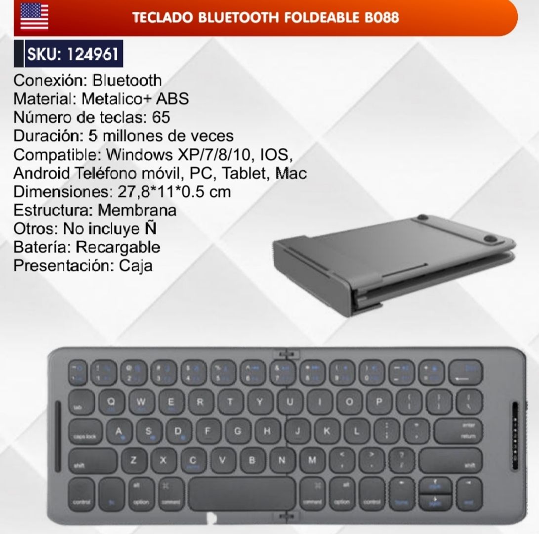 TECLADO BLUETOOTH FOLDABLE 
