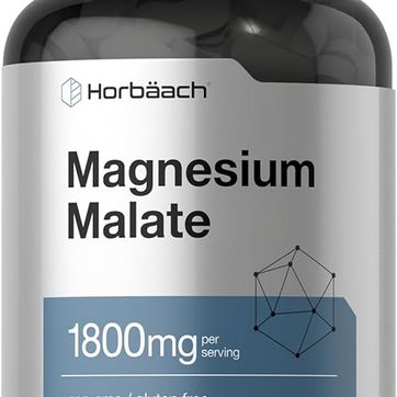 Magnesio Malato 1,800mg 250 cápsulas Horbaach - imagen 1